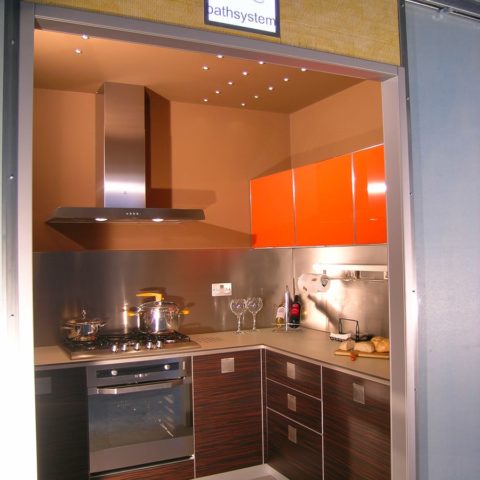 High-level apartment prefabricated kitchen pod version 4